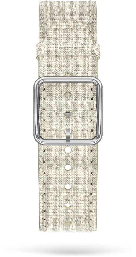 Beige Linen Strap, Steel Pin Buckle 20.0 MM - MXE0HP6C Baume & Mercier Front