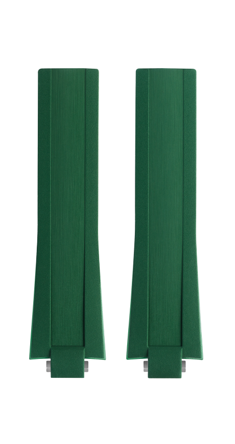 Green Rubber Strap 11.0 MM - MXE0L1RP Baume & Mercier Front