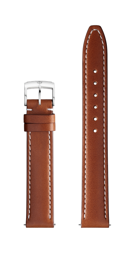 Light brown Calfskin Strap, Pin Buckle 15.0 - MXE0B5FW Baume & Mercier Front