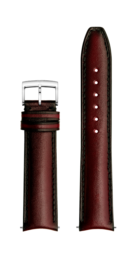 Patina Red Calfskin Strap, Pin Buckle 20.0 MM - MXE0N056 Baume & Mercier Front