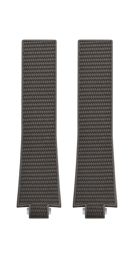 Grey Rubber Strap 11.0 MM - MXE0KWJG Baume & Mercier Front