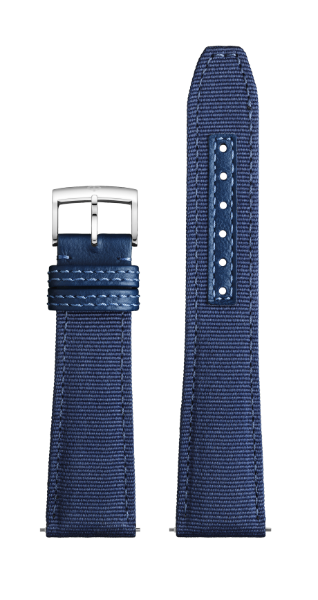 Blue Canvas Strap, Pin Buckle 22.0 MM - MXE0N0QW Baume & Mercier Front