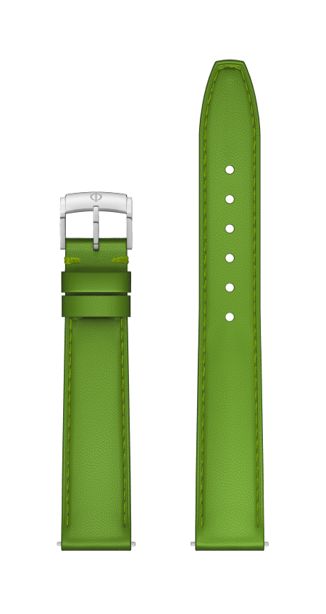 Green Lime Calfskin Strap, Pin Buckle 15.0 MM - MXE0N0PH Baume & Mercier Front
