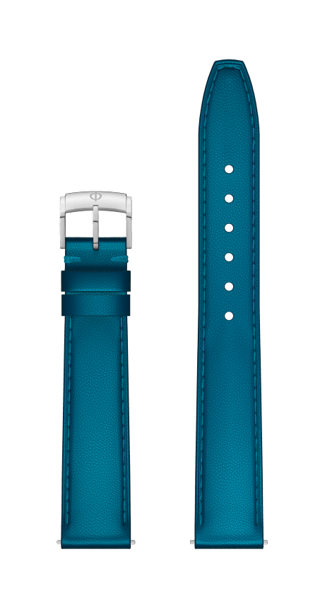 Blue Turquoise Strap, Pin Buckle 15.0 MM - MXE0N0QB Baume & Mercier Front